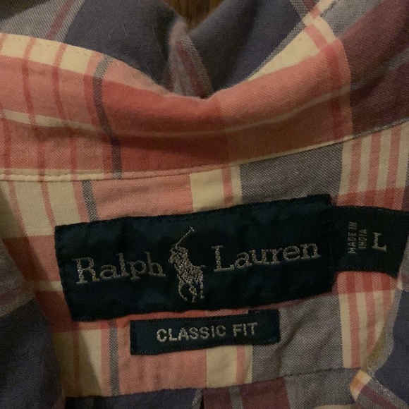 Ralph Lauren button down shirt. Large. - Picture 3 of 4